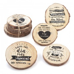 Set madera natural posa...