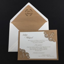 Invitación boda iniciales...