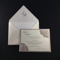 Invitación boda iniciales...