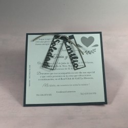 Invitación boda láser  1838 D