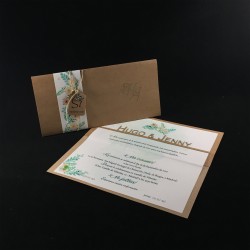 Invitación boda colgante...