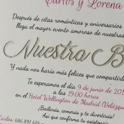 Invitacion de boda acuarela