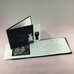 Invitación boda novios...