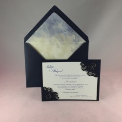 Invitación boda iniciales...